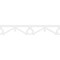 Ekena Millwork Palmer Architectural Grade PVC Running Trim, 8"H x 5/8"P x 48"L RUNP08X0625X48PAL - alternate 3